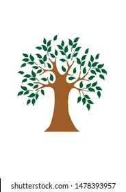 Tree vector, Tree design, Family tree, Printable home decor, Gift card