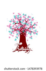 Tree vector, Tree design, Family tree, Printable home decor, Gift card