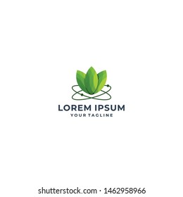 Tree vector design in green color template