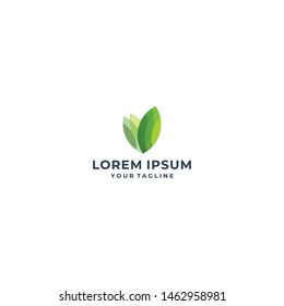 Tree vector design in green color template