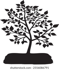 Tree vector design illustration isolated white background