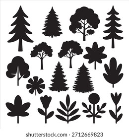 Baumvektordesign. line art design .shilhouette design. Baumshilhouette