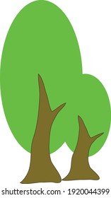 diseño de vectores de árbol para gráficos