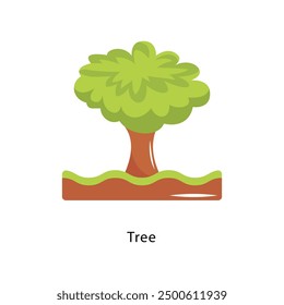 Tree Vector Flat Icon Design illustration Symbol on White background EPS 10 File 