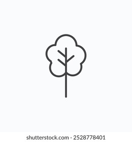 Tree vector flat icon set.eps