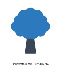 tree vector glyph color icon 