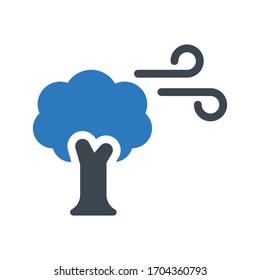 icono de color de glifo vectorial de árbol 
