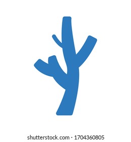 icono de color de glifo vectorial de árbol 