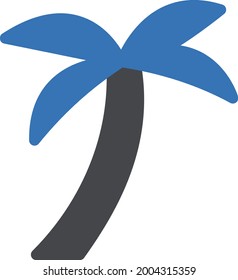 tree vector glyph colour icon