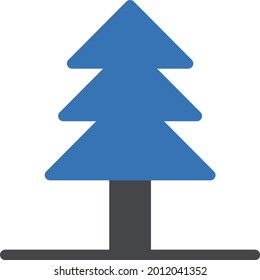 tree vector glyph colour icon