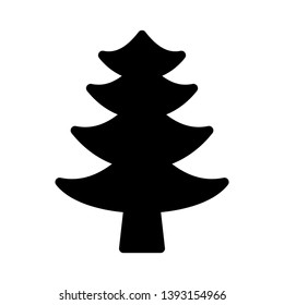 tree vector glyph flat icon