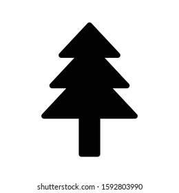 tree vector glyph flat icon 