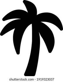 tree vector glyph flat icon