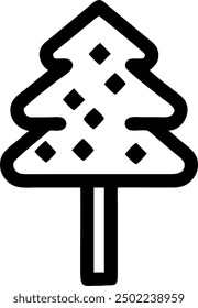 Vector del árbol, diseño verde del icono 
