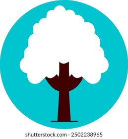 Tree vector, green icon design 