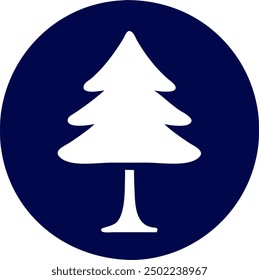 Tree vector, green icon design 
