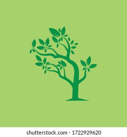 Tree Vector ,hand drawn,  illustration of  Olive tree vector design template