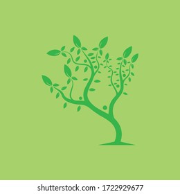 Tree Vector ,hand drawn,  illustration of  Olive tree vector design template