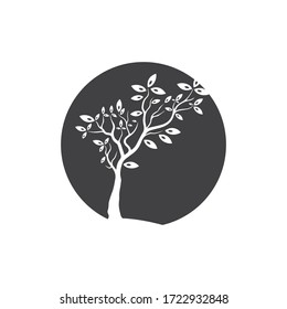 Tree Vector ,hand drawn,  illustration of  Olive tree vector design template