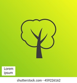 Tree vector icon
