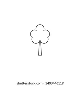 Tree vector icon concept, isolated on white background