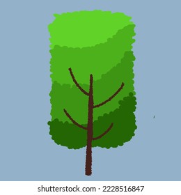 Tree vector icon for decoration