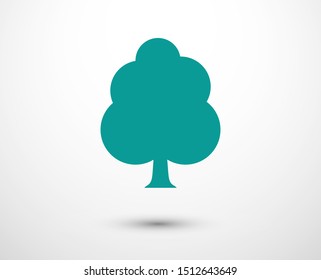 Tree vector icon, Eco concept