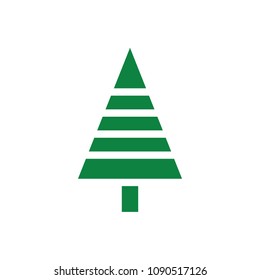 tree vector icon, green tree sign