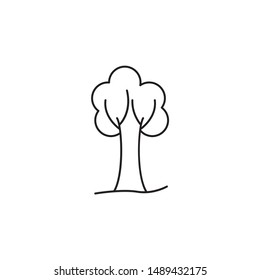 Tree vector icon. Tree vector illustration