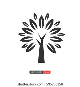 Tree vector icon. Vector illustration eps10
