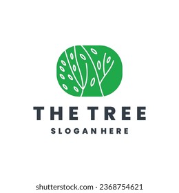 Tree vector icon. tree vector illustration logo design.