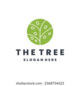 Tree vector icon. tree vector illustration logo design.