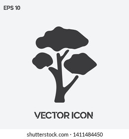 Tree vector icon illustration. Premium quality.