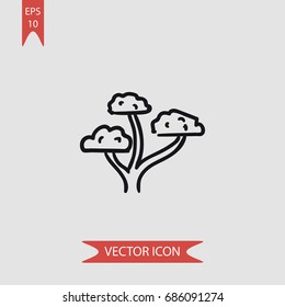 Tree vector icon, illustration symbol