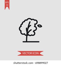 Tree vector icon, illustration symbol