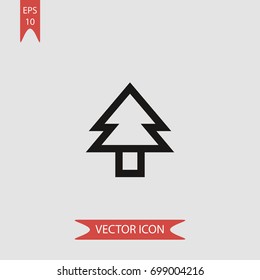 Tree vector icon, illustration symbol