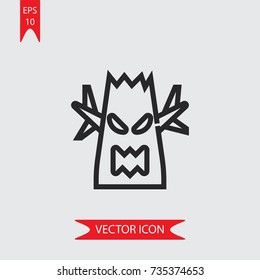 Tree vector icon, illustration symbol