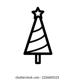 Tree vector icon isolated on white background, vector illustration