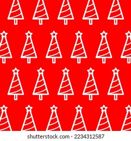 Tree  vector icon isolated on red background, vector illustration, wallpaper background