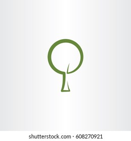 tree vector icon line design element