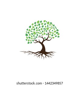 Tree vector icon. logo design elements.