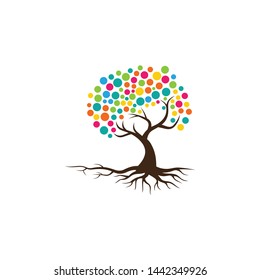 Tree vector icon. logo design elements.