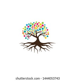 Tree vector icon. logo design elements.