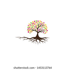 Tree vector icon. logo design elements.