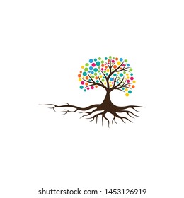 Tree vector icon. logo design elements.