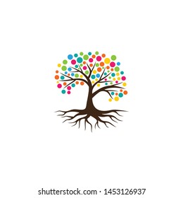 Tree vector icon. logo design elements.