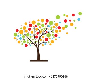 
tree vector icon logo green design