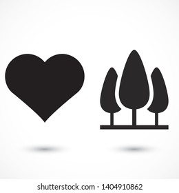 Tree Vector icon . Lorem Ipsum Illustration design