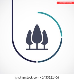 Tree Vector icon . Lorem Ipsum Illustration design