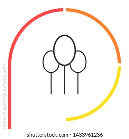 tree Vector icon . Lorem Ipsum Illustration design